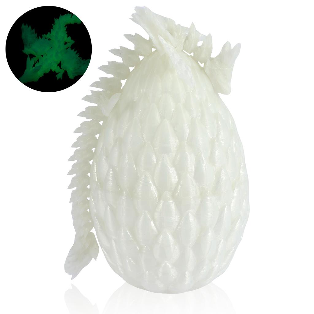 3D Printed Dragon with Dragon Egg Flexible Articulated Dragon Toys Colorful 3D Printed Dragon Ornament 3D Articulated Dragon Toy
