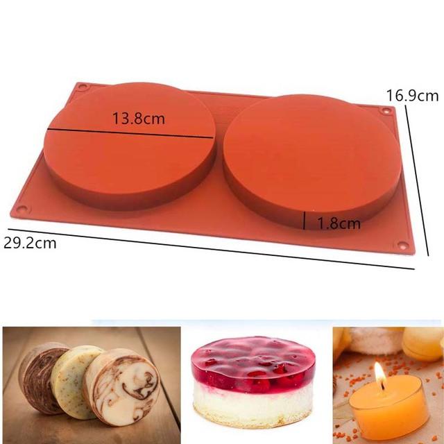 Круглые формы для выпечки, силиконовая форма для выпечки, форма для выпечки, торта, форма для кексов, кексов, пончиков, силиконовая форма для мыла, инструменты для шоколада
