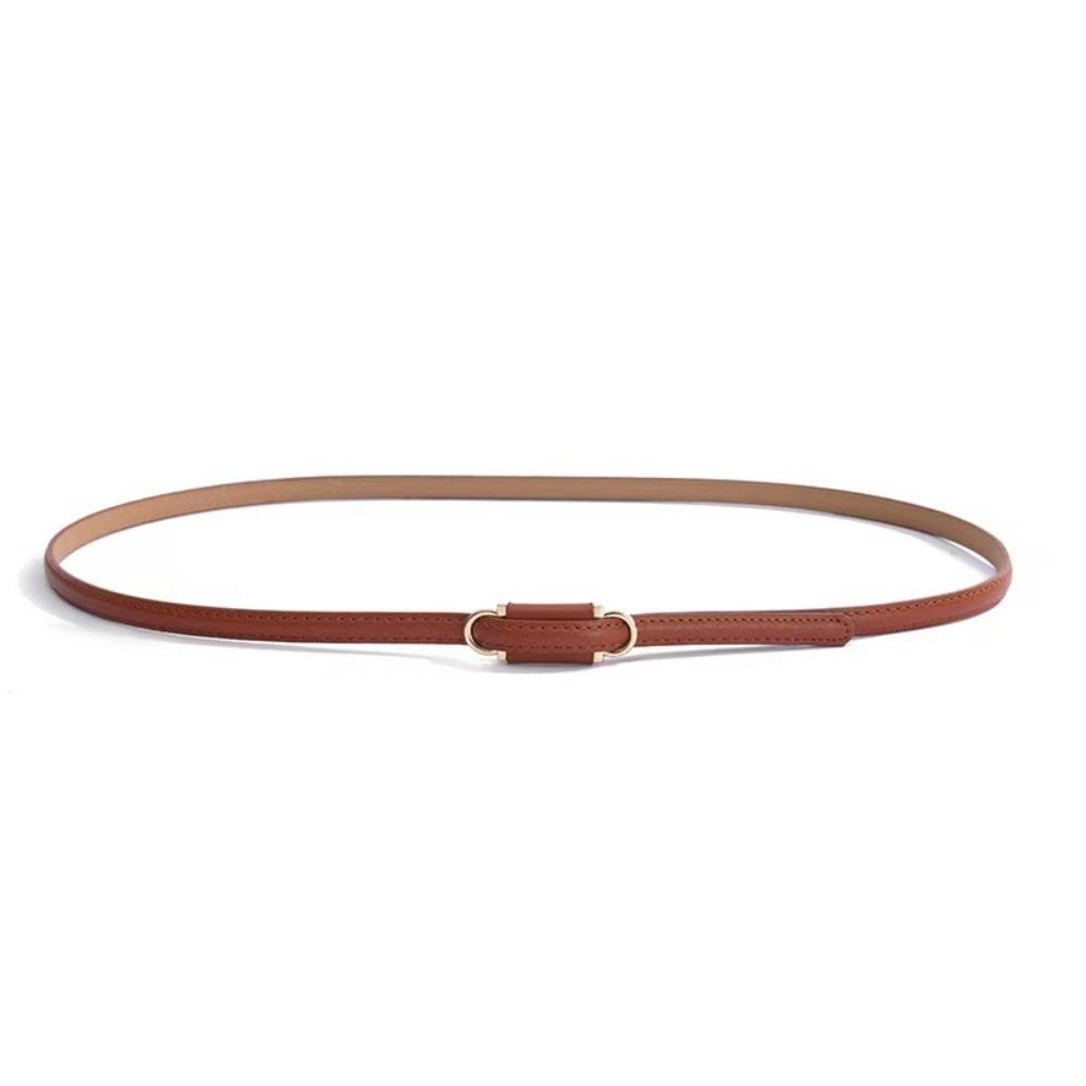 PU Leather Slim Belt Thin Dress Belt Versatile Suit Belt Women Accessories
