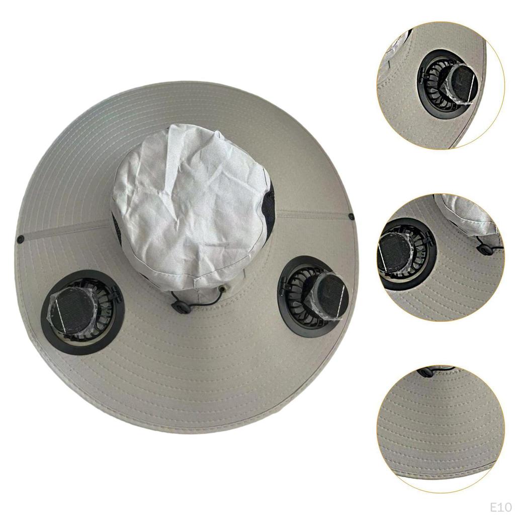 Bucket Cap with Cooling Feature and Solar Fan for Fishing