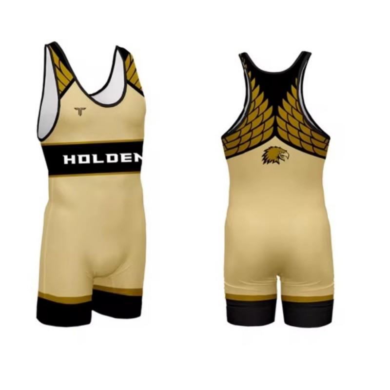 Mens Sleeveless Compression Athletic Suit Wrestling Boxing Triathlon Running Sportswear