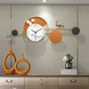 Modern Light Luxury Decorative Wall Clock Living Room Home Simple Clock Wall Hanging Creative Clock