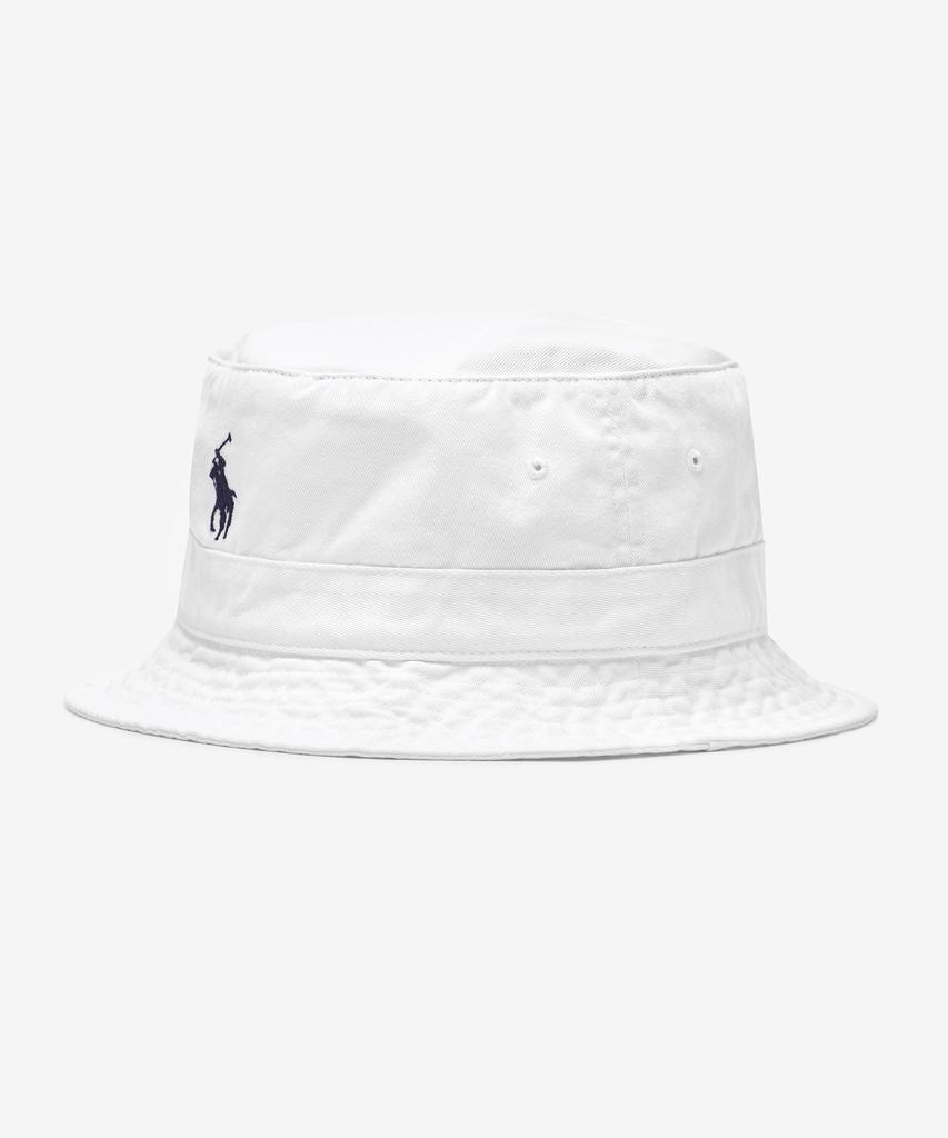 POLO RALPH LAUREN Хлопковая кепка-ведро в стиле чинос - Белая