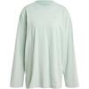 Originals Premium Essentials Washed Soft Comfortable Loose Long Sleeve Breathable T-Shirt Women T-Shirts Light-Green IW5751