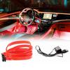 10 футов Светодиодная полоса для салона автомобиля, гибкая, с USB-кабелем, крутая, уникальная, универсальная, неоновая, атмосфера, красный