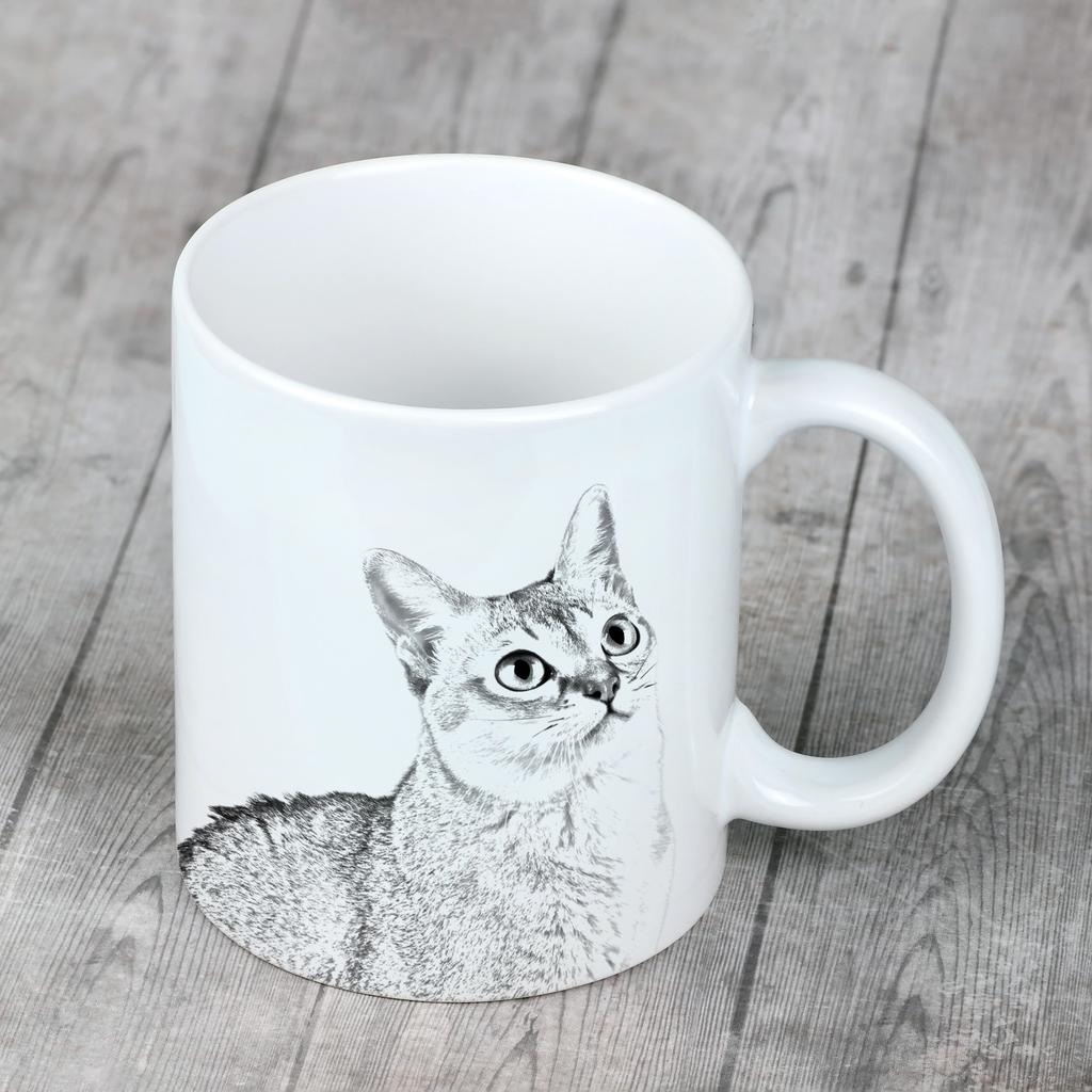 Singapura - cup with a cat, cute cup with graphics, a gift with your photo from the Art-Dog brand
