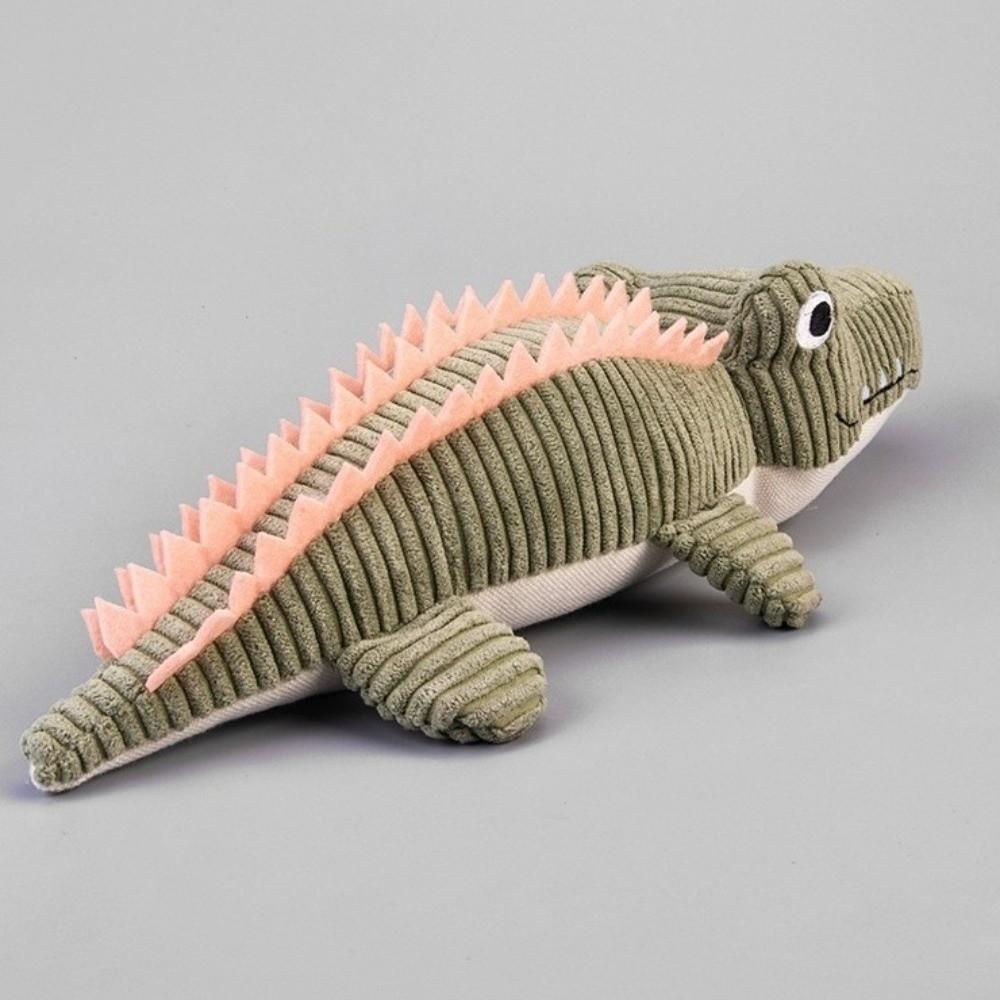 Animal Shape Pet Crocodile Toy Cartoon Plush Squeaky Toy Pet Plush Toy  for Cats and Dogs