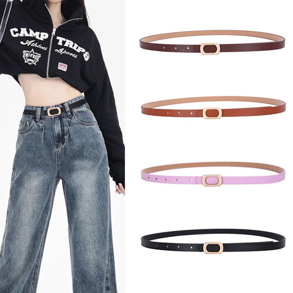 Women Leather Belt Luxury Design Waistband Fashion Trouser Dress Belts