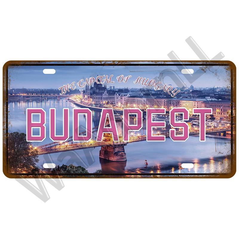 Городской штат Винтаж жестяная вывеска жесть пластина ретро металлический знак плакат для бара паба клуба мужская пещера гараж настенное украшение арт декор