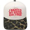 I SHAVED embroidered truck driver baseball cap color matching fun men's and women's casual sunshade dad hat