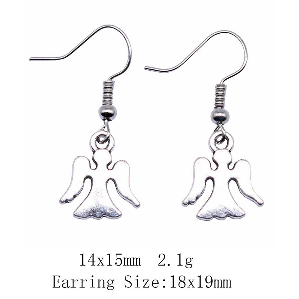 Комплекты сережек на годовщину свадьбы, серьги-подвески и подвески в виде крыльев ангела, женские серьги-сумки для свадьбы