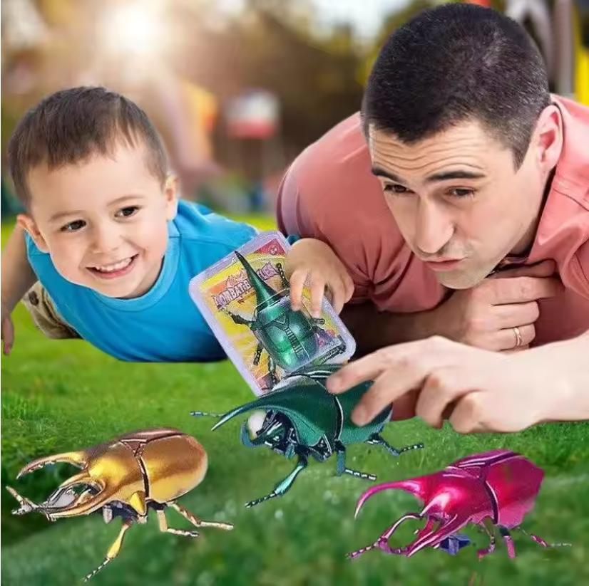 Clockwork Beetle Toy Simulation Realistic Plastic Crawling Beetle Clockwork Animal Party Favorite Toy A Good Gift For Children
