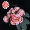 Розовые пионы искусственные цветы 2 букета винтажные искусственные пионы 14 шт. головок шелковые цветы со стеблями для свадебного украшения букет невесты искусственные цветы
