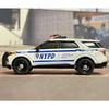 Cjafuz1 1:64 2020 Форд Полицейский INTERCEPTOR UTILITY NYPD Металлическая модель автомобиля Коллекционная игрушка Подарок Сувенир Украшение для витрины