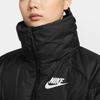 Nike Спортивный стиль Логотип Буква Короткий Пуховик из утиного пуха Ветрозащитный Теплый Свободный С длинным рукавом Женские куртки IB2964-010