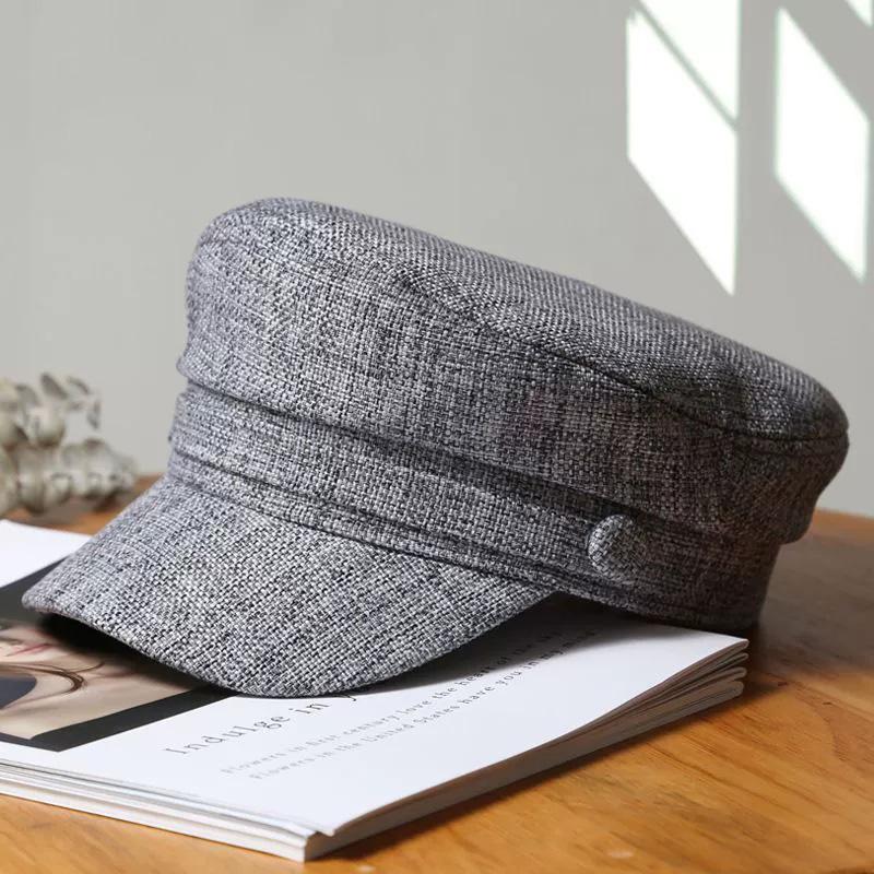 Кепи от производителя Latest Fresh School Old Vintage Восьмиугольная Повседневная Модная Трендовая Шляпа Темно-синяя Кепка Женская Летняя Весенняя Женская Для Беретов Шляп Кепи