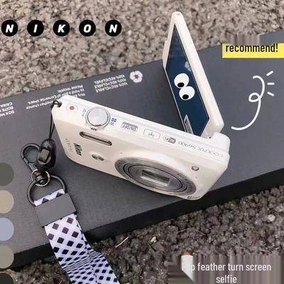 Портативная цифровая камера с двумя объективами высокого разрешения – Идеально подходит для видеоблогинга, селфи и ретро-кампусной фотографии.