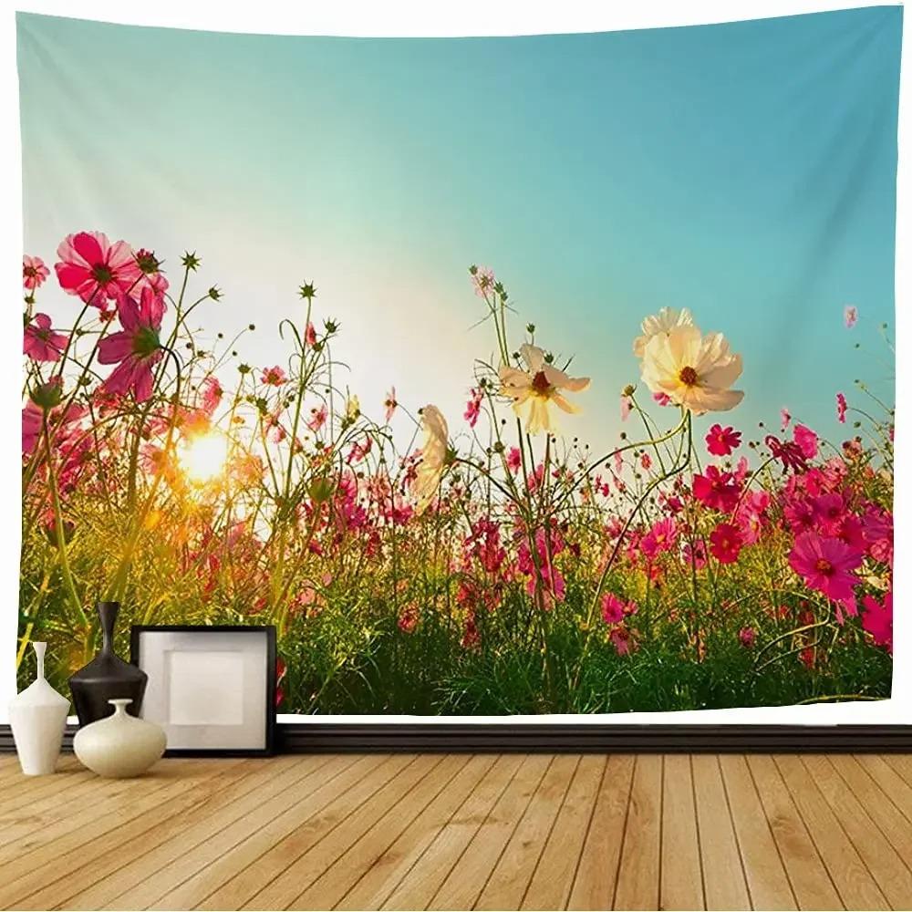 Romantic Spring Garden Tapestry Office Living Room Decoration Home Wall Tapestry