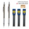 0.3 0.5 0.7 0.9 1.3 2.0 3.0mm Mechanical Pencil Full Metal Art Drawing Painting Automatic Pen Office School Supply Stationery