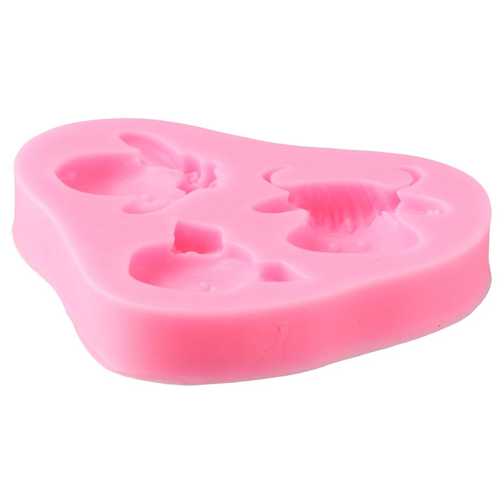 2 шт. Формы для мастики в виде головы коровы, Форма для свечи в виде овцы, Форма для приготовления торта в подарок для печенья