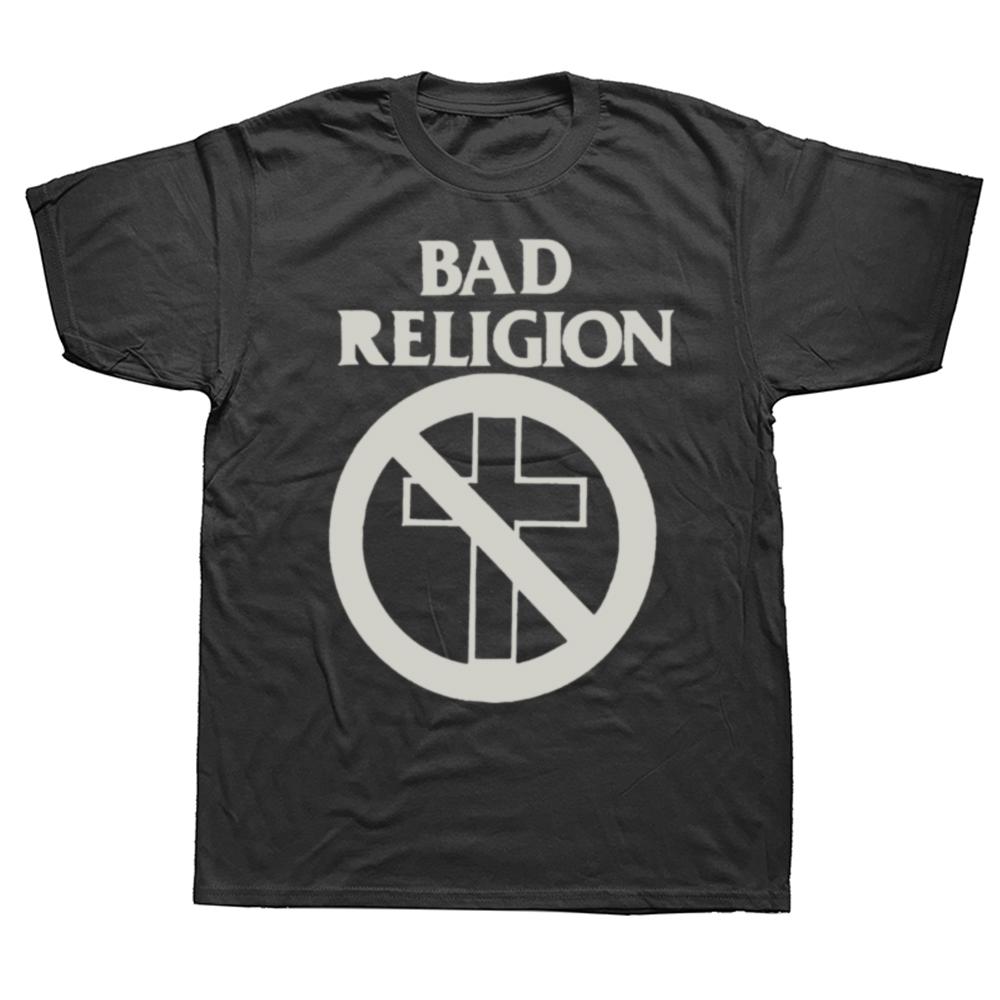 Funny Bad Religion Official Merchandise How Could Hell Graphic T-shirts Men Casual Tshirt 100% Cotton Loose Oversized T Shirt