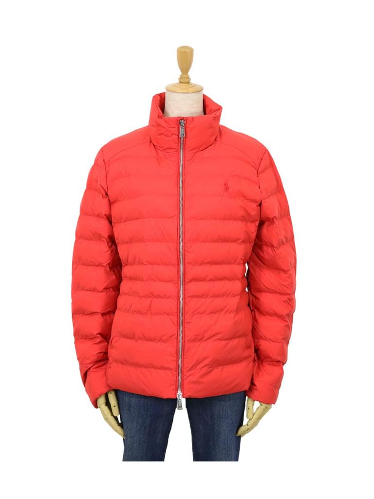 POLO RALPH LAUREN Packable Quilted Size Spring Red Women's Double-Zip Jacket, M, (Product Code 01010004)