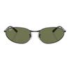 RayBan Temple Logo Metallic Oval Sunglasses Unisex Couple Multicolour
