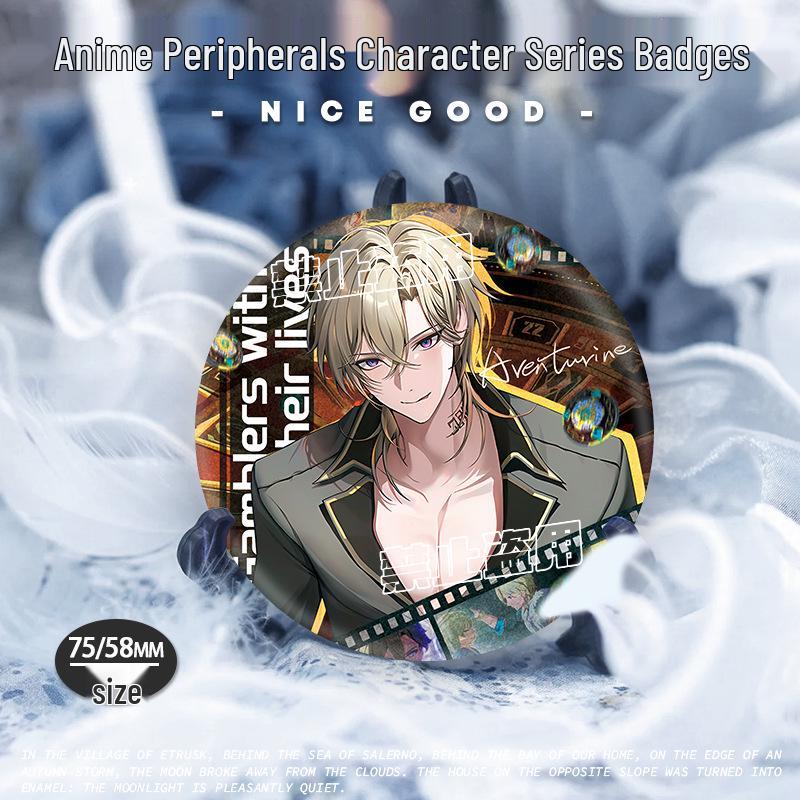 Honkai Star Rail Silver Onion Double Flash Firefly Badge - Anime Game Gift