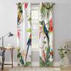 Тропические листья попугай цветы шторы для гостиной роскошные шторы для спальни кухонные жалюзи шторы