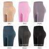 Women S High Waist Tummy Control Butt Lifting Yoga Shorts Side Pockets Elastic Slimming Pants