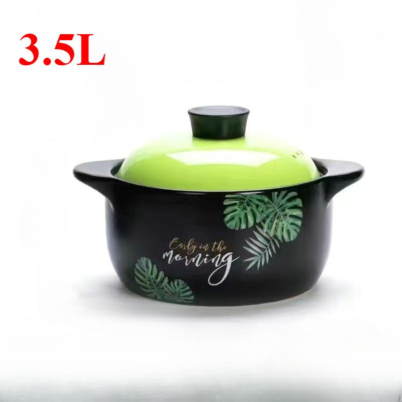 Большая керамическая кастрюля для супа Nordic Orange Lid 2.5-6L Кастрюля Домашняя кухня Кухня Кастрюля Пароварка