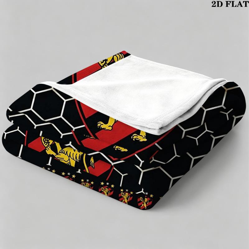 Sport Club Do Recife Print Flannel Blanket High Quality Warm Comfortable Cover for All Seasons Perfect for Gifts Home Decor