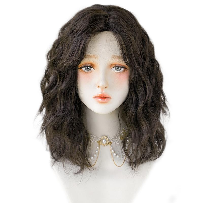Женская модная короткая кудрявая парика с боковым пробором, натуральный вид, синтетический завиток, парик на полной основе