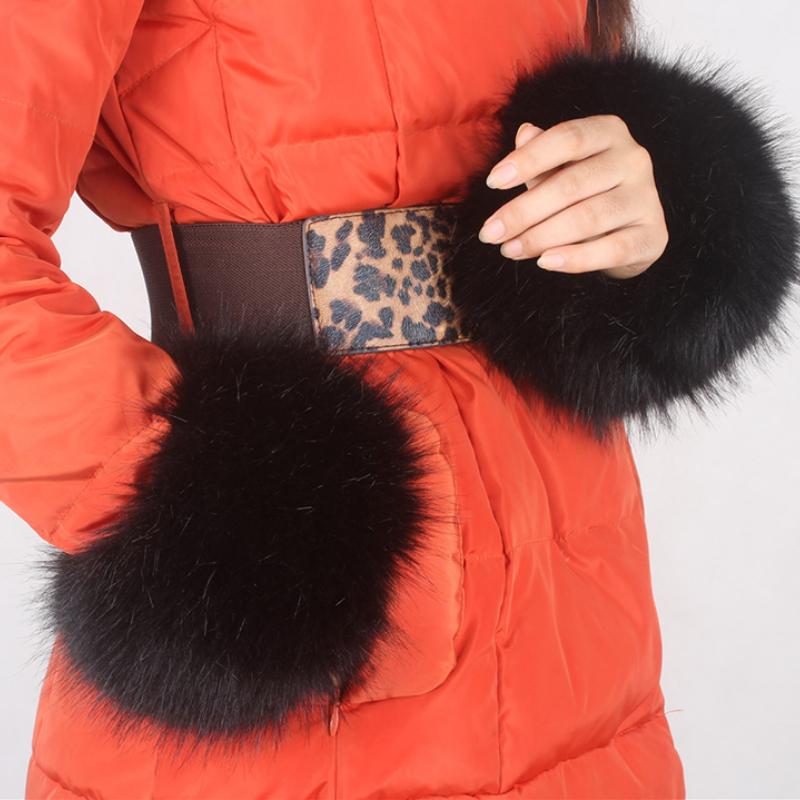 Женские плюшевые манжеты из искусственного меха, теплые пушистые мягкие перчатки на запястье, зимние перчатки