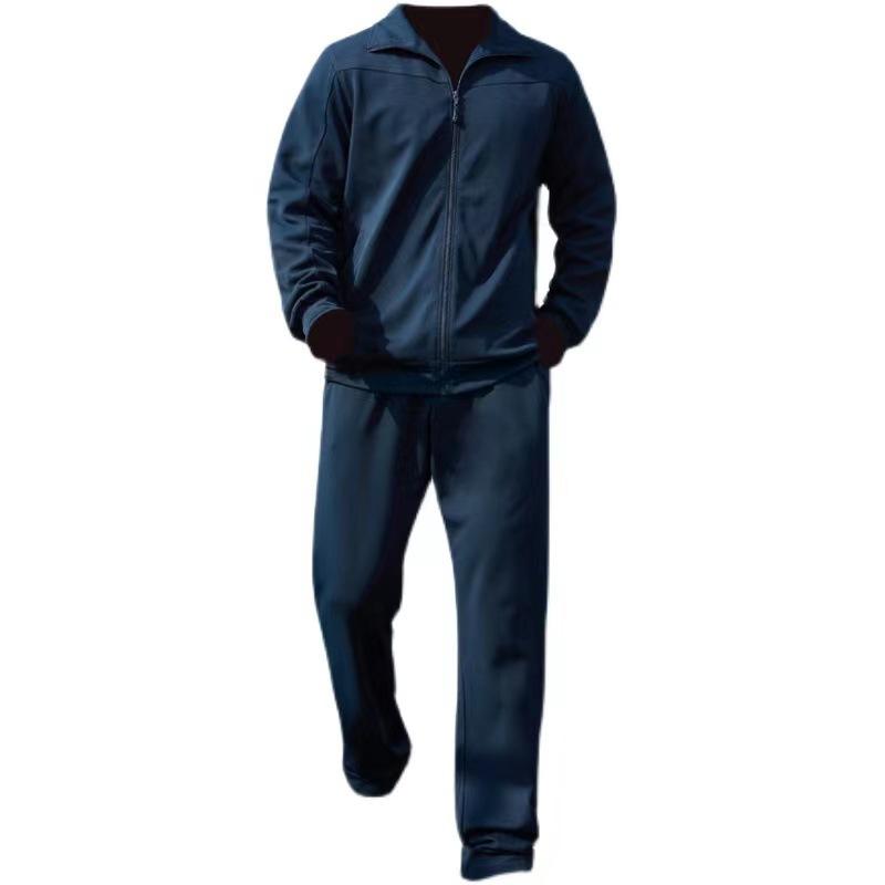 Мужской однослойный спортивный костюм Comfort Set, длинный рукав, подкладка, толстовка с капюшоном + брюки, комплект из 2 предметов