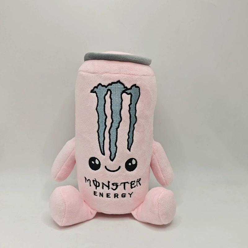 Новая милая разноцветная плюшевая игрушка в виде банки напитка Monster Energy, мягкая набивная кукла-банка мультяшного напитка, милое украшение для дома, подарок для детей и коллекционеров плюшевых игрушек