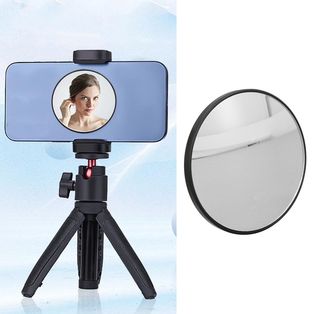 2.28 Inch Magnetic Phone Makeup Mirror Round Portable Makeup Mirror for   Phones 15 14 13 12 for Selfies   Strming