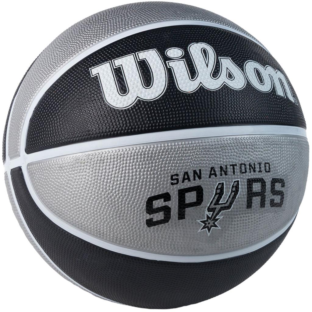 Wilson NBA Team San Antonio Spurs Ball, Unisex Black Basketball
