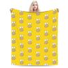 Funny S-Simpsons Cartoon Characters Warm Cozy Blanket  Funny Picnic Throw Blanket Home Decor Flannel Bedspread Sofa Bed Cover