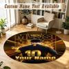 Round Rug Custom NameLionel Messi Pattern Non Slip Carpet Home Floor Decor