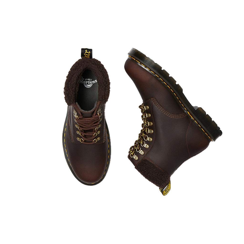 Dr. Martens Зимние ботинки 1460 Wintergrip из кожи с флисовой подкладкой 'Cocoa Dark Brown' Мужские 26091247