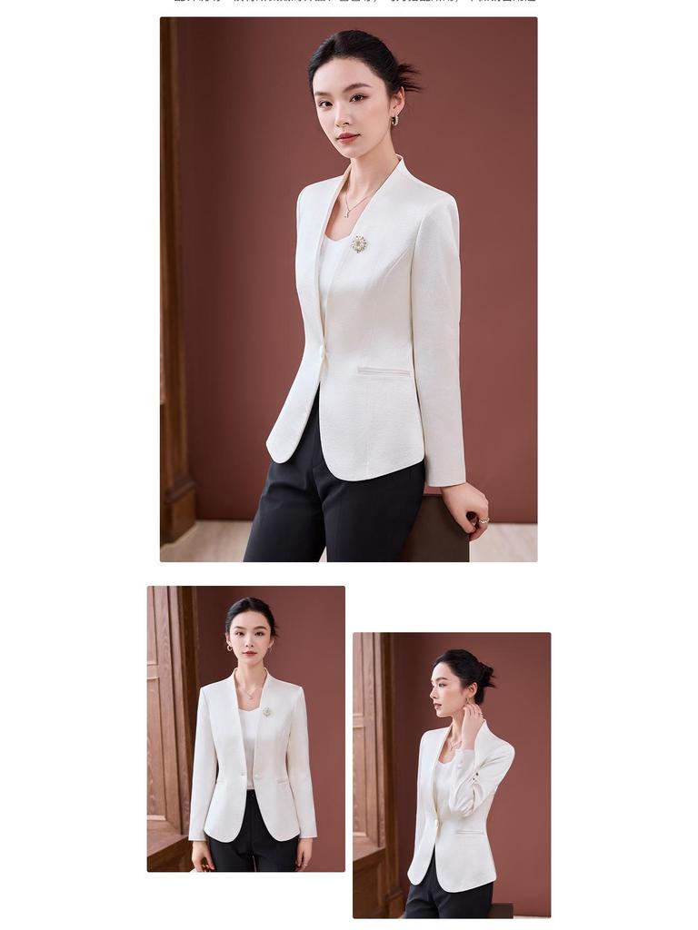 2025 Осень Формальный блейзер для белых воротничков для работы и преподавания