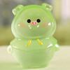 1Pcs Luminous Cartoon Pig Model Lovely Glow In Dark Display Stand Bookshelf Desk Decoration Micro Landscape Figure