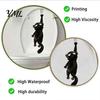 Funny Toilet Tank Accessories Furry Black Cat Seat Sticker, Waterproof PVC Bathroom Decal, Removable Cute Animal Wall Art for And Lid Decoration