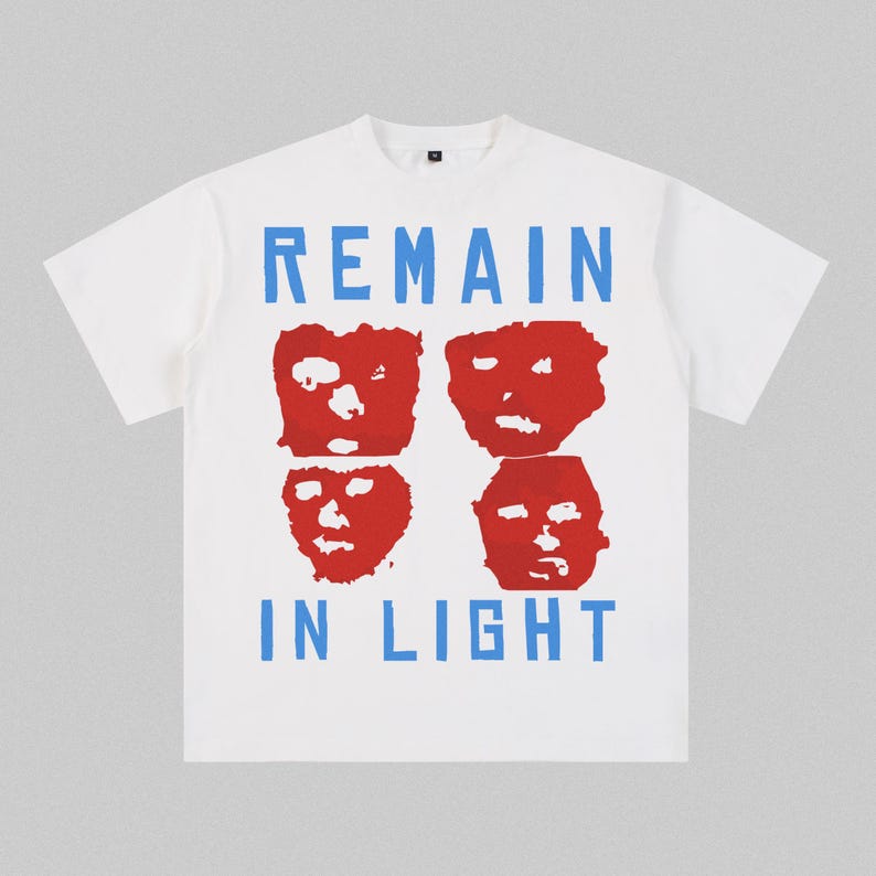 Bleiben Sie in Licht Band T-Shirt, Retro 80er Jahre Talking Heads Album Grafik Tee