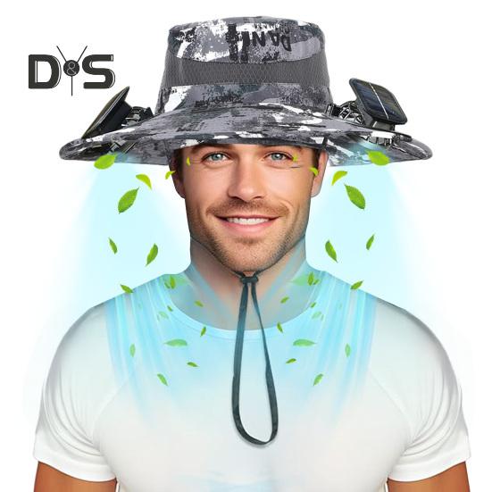 Солнечная шляпа-веер с широкими полями, двухрежимные вентиляторы, аккумулятор 800 мАч, шляпа для рыбалки на открытом воздухе, для пеших прогулок, езды на велосипеде, рыбалки