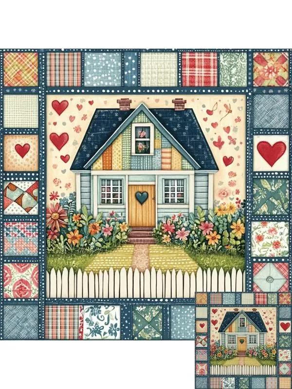 Embroidery Kit Picture of Full Cross, Cross Star