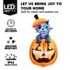 Joyfy 5 Ft Animated Kitty Cat Halloween Inflatable On Pumpkin Outdoor Decoration Halloween Blow Up Yard Lawn Inflatables