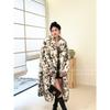 2025 Lynx Pattern Imitation Fox Fur Jacket Women's Thickened Environmentally Friendly Hair Long Leopard Print Suit Collar Fur Coat