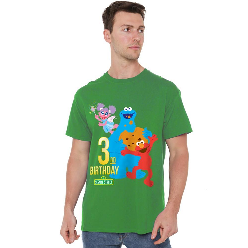 Sesame Street 3Rd Birthday T-Shirt S-4XL Kelly Green